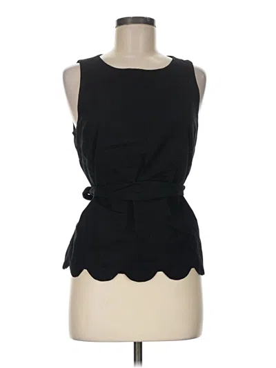 Pre-owned Vineyard Vines Sleeveless Blouse In Black