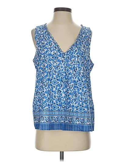 Pre-owned Vineyard Vines Sleeveless Blouse In Blue
