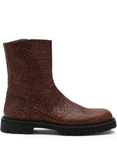 Vinny's Stiefel Mit Kroko-effekt In Brown