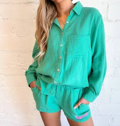 Vintage Havana Jetsetter Shorts In Green