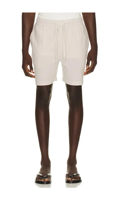 Vintage Summer Linen Shorts In Sand