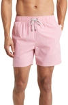 Vintage Summer Swim Trunks In Dusty Rose