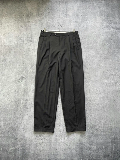 Pre-owned Vintage X Yves Saint Laurent Vintage Yves Saint Laurent Trousers Pants 90's In Black