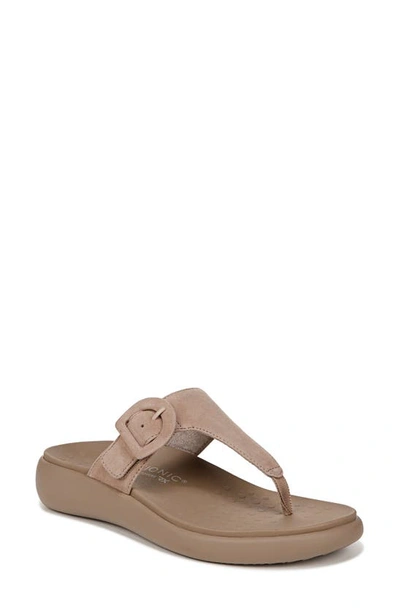 Vionic Activate Rx Platform Sandal In Taupe