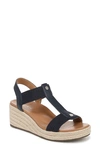 Vionic Calera Espadrille Wedge Sandal In Navy