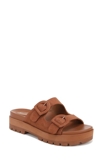 Vionic Capitola Platform Slide Sandal In Argan Oil Brown