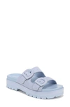 Vionic Capitola Platform Slide Sandal In Skyway Blue