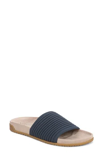 Vionic Evie Slide Sandal In Dark Denim