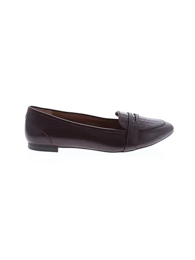Pre-owned Vionic Flats In Burgundy