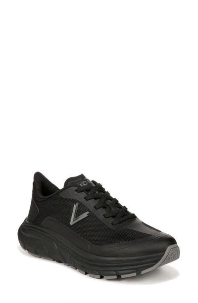 Vionic Walk Max Water Repellent Sneaker In Black/ Black