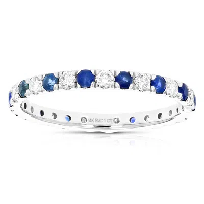 Vir Jewels 1 Cttw Lab Grown Diamond Eternity Ring Wedding Band In 14k White Gold For Women
