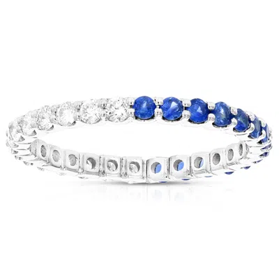Vir Jewels 1 Cttw Lab Grown Diamond Eternity Ring Wedding Band In 14k White Gold For Women