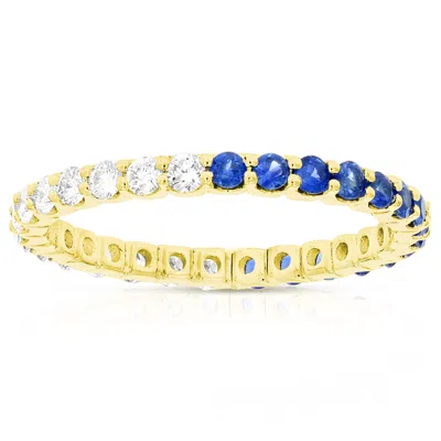 Vir Jewels 1 Cttw Lab Grown Diamond Eternity Ring Wedding Band In 14k Yellow Gold For Women