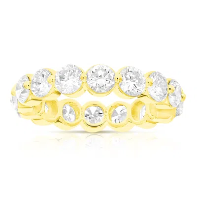 Vir Jewels 3 Cttw Lab Grown Diamond Eternity Ring Wedding Band In 14k Yellow Gold For Women