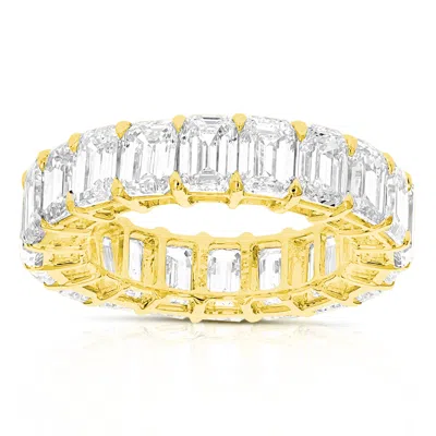 Vir Jewels 8 Cttw Emerald Lab Grown Diamond Eternity Ring Wedding Band In 14k Yellow Gold For Women