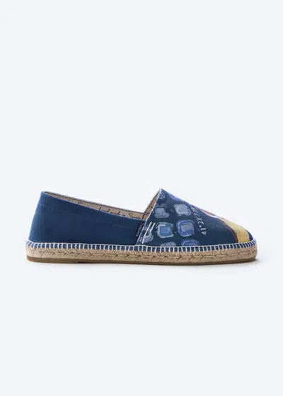 Viscata Begur Mediterranean Dreams Canvas Men's Espadrille Flats In The Port