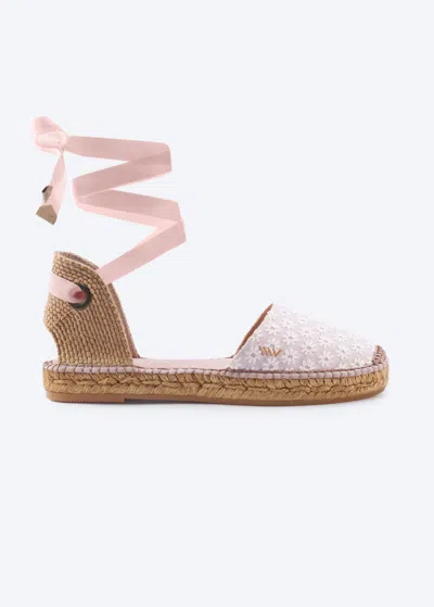 Viscata Candell Premium Fabrics Espadrille Flats In Daisy Pink