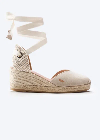 Viscata Gava Canvas Espadrille Wedges In Beige
