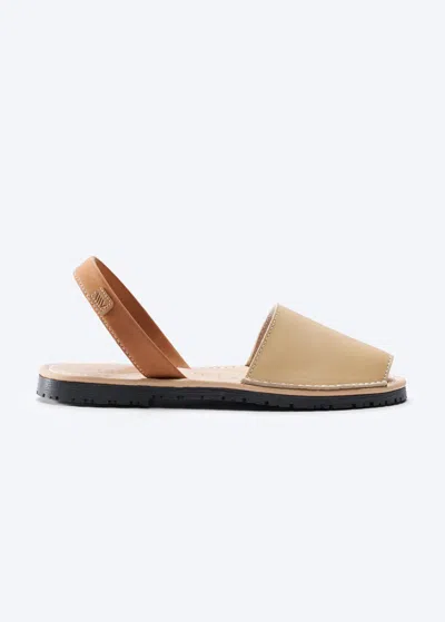 Viscata Menorquina Leather Avarca Sandals In Beige