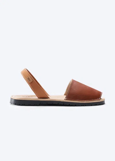 Viscata Menorquina Leather Avarca Sandals In Sahara Brown
