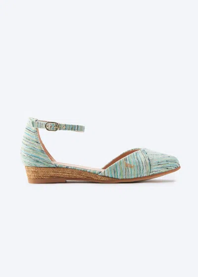 Viscata Montroig Archive Canvas Espadrille Flats In Multicolor Blue