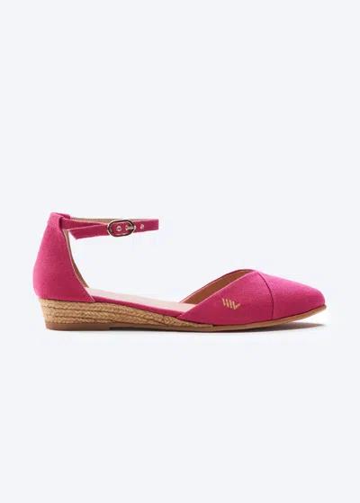 Viscata Montroig Canvas Espadrille Flats In Fuchsia