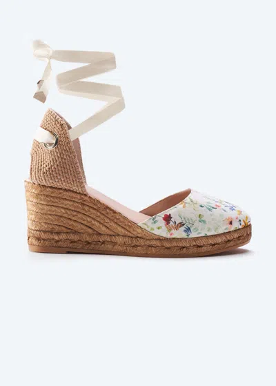 Viscata Sagaro Archive Canvas Espadrille Wedges In Small Flower