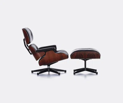 Vitra 'lounge Chair And Ottoman' In Palisander, Black