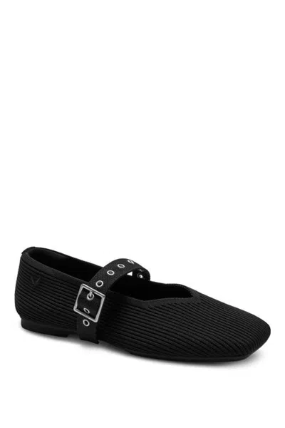 Vivaia Myriel Square-toe Ballet Flats Margot Mary Jane 3.0 In Black