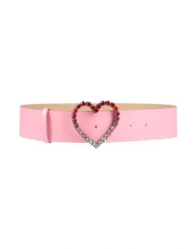 Vivetta Woman Belt Pink Size 32 Calfskin