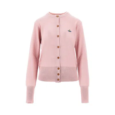 Vivienne Westwood 'bea' Wool Cardigan In Pink