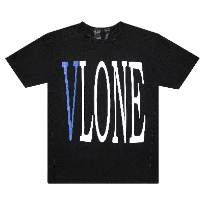 Pre-owned Vlone Staple T-shirt 'black/blue'