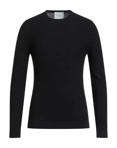 Vneck Man Sweater Black Size 44 Merino Wool
