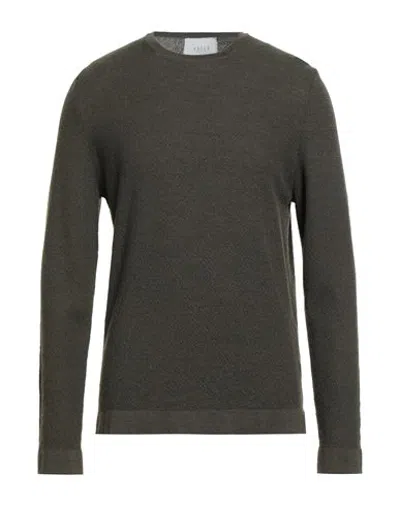 Vneck Man Sweater Dark Green Size 44 Merino Wool In Gray
