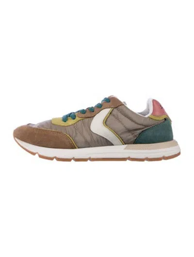 Pre-owned Voile Blanche Nylon Sneakers In Multicolor