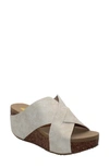 Volatile Firefly Water Resistant Wedge Platform Sandal In Gold