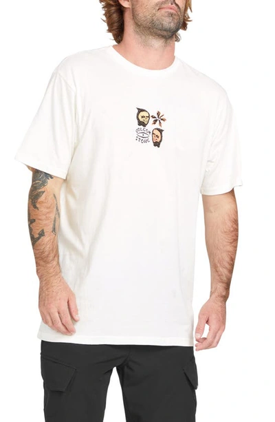 Volcom Flower Budz Graphic T-shirt In Off White