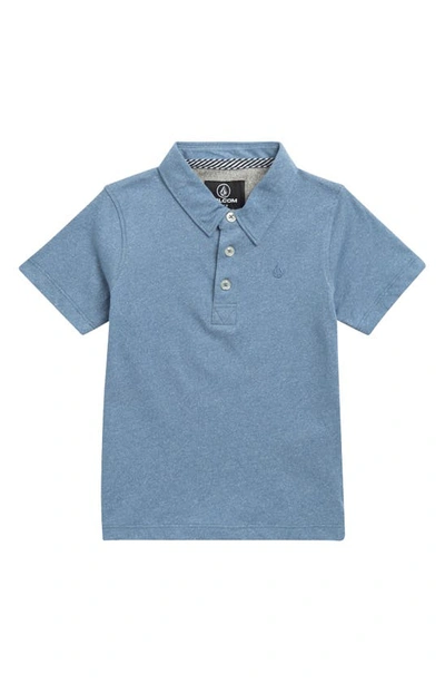 Volcom Kids' Wowzer Polo In Stone Blue