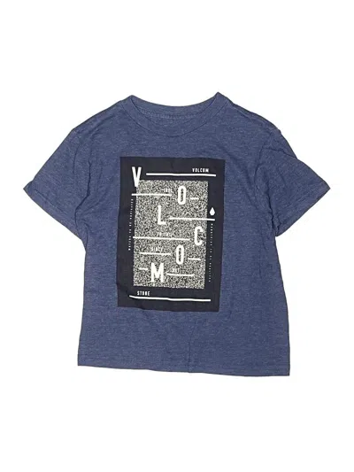 Pre-owned Volcom Kids' Short Sleeve T-shirt In Blue