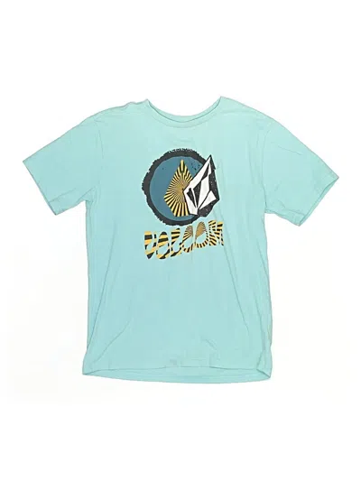 Pre-owned Volcom Kids' Short Sleeve T-shirt In Teal