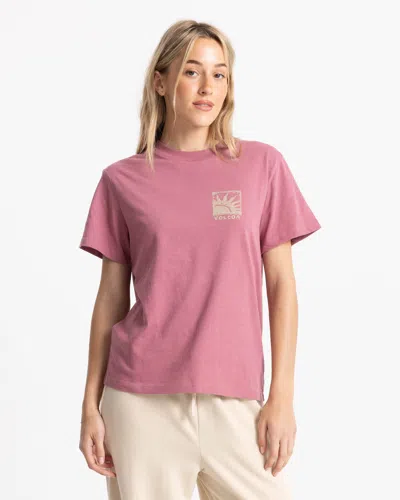 Volcom Women's  Stamp Lock It Up Tee In Pink