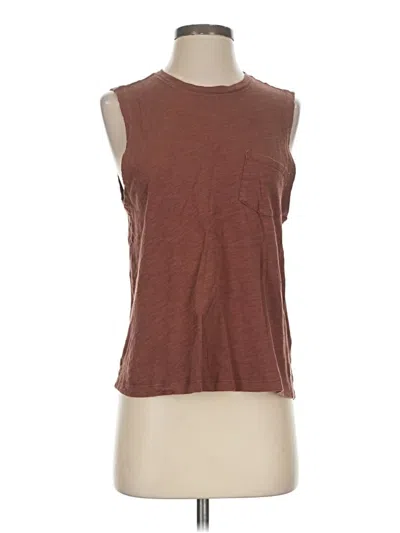 Pre-owned Vuori Sleeveless T-shirt In Brown