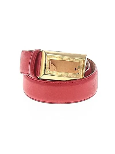 Pre-owned W By Worth Leather Belt In Red