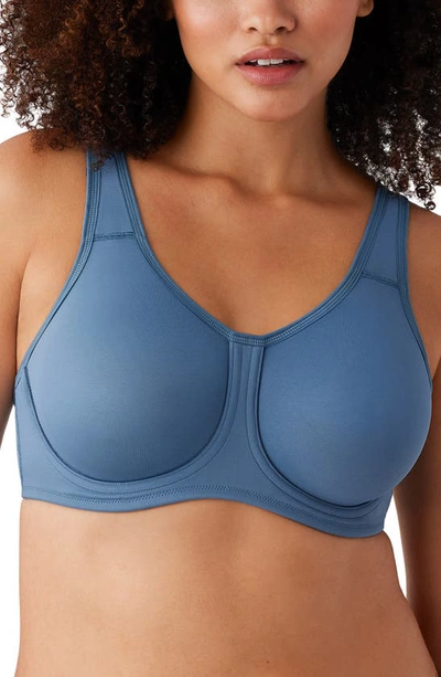 Wacoal Simone Seamless Underwire Sports Bra In Coronet Blue