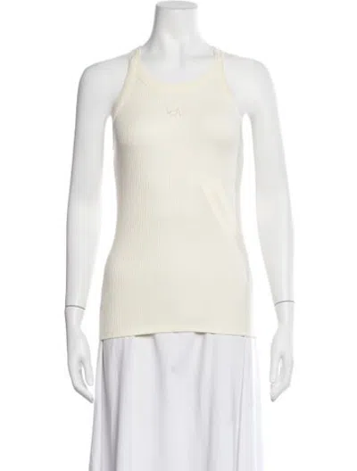 Pre-owned Wales Bonner Crew Neck Sleeveless Top In Neutrals