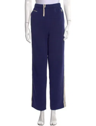 Pre-owned Wales Bonner Wide Leg Pants In Blue