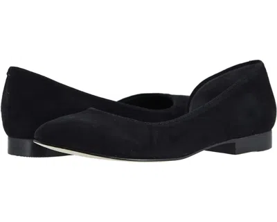 Walking Cradles Raya Ballet Flats Women's Black Suede Pointed Toe Zogg2988