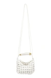 Walter Baker Hazel Mini Hobo Crossbody Bag In Bright White