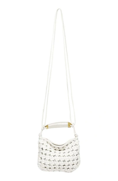 Walter Baker Hazel Mini Hobo Crossbody Bag In Bright White