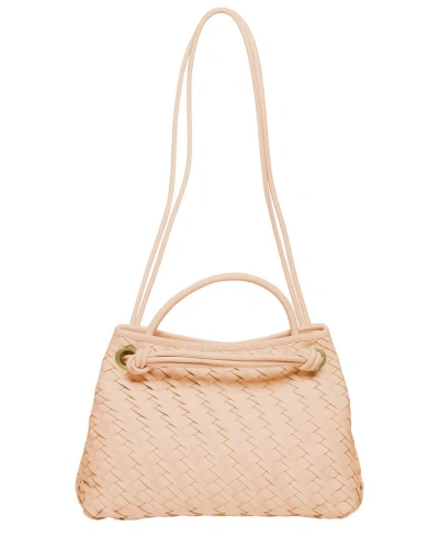 Walter Baker Hazel Woven Leather Tote In Beige